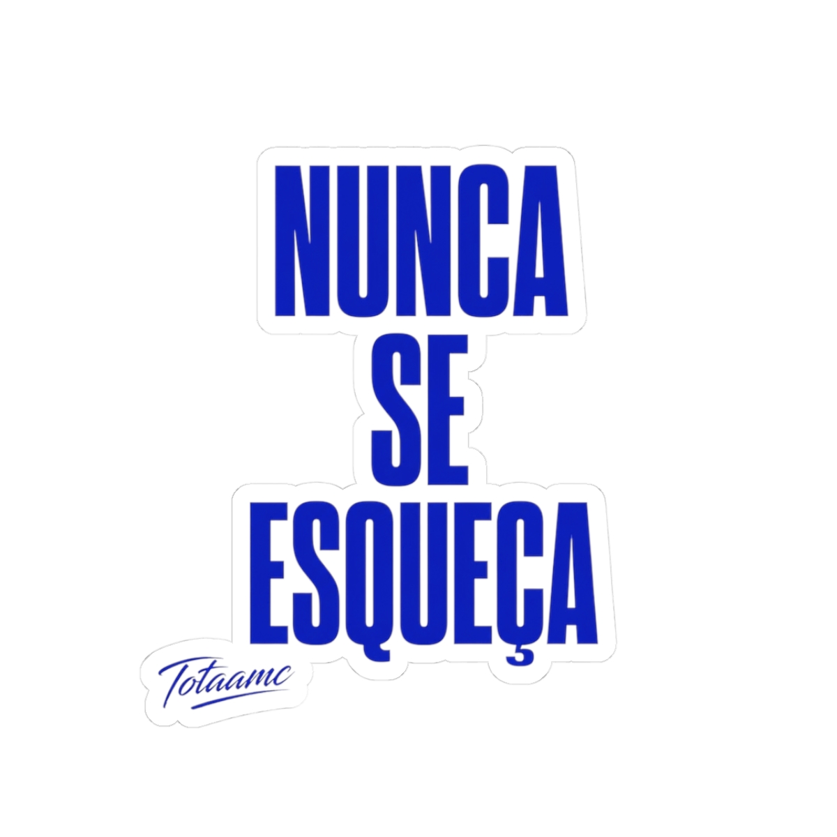 Totaamc "Nunca se esqueça" Sticker - alternate angle 1, merchandise