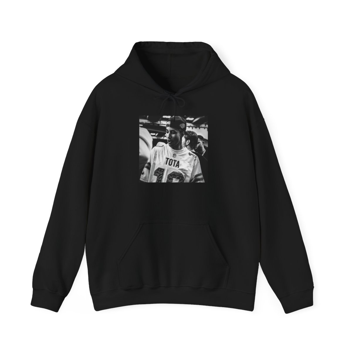 Black and white portrait hoodie | Hooded Sweatshirt | Tota Mc