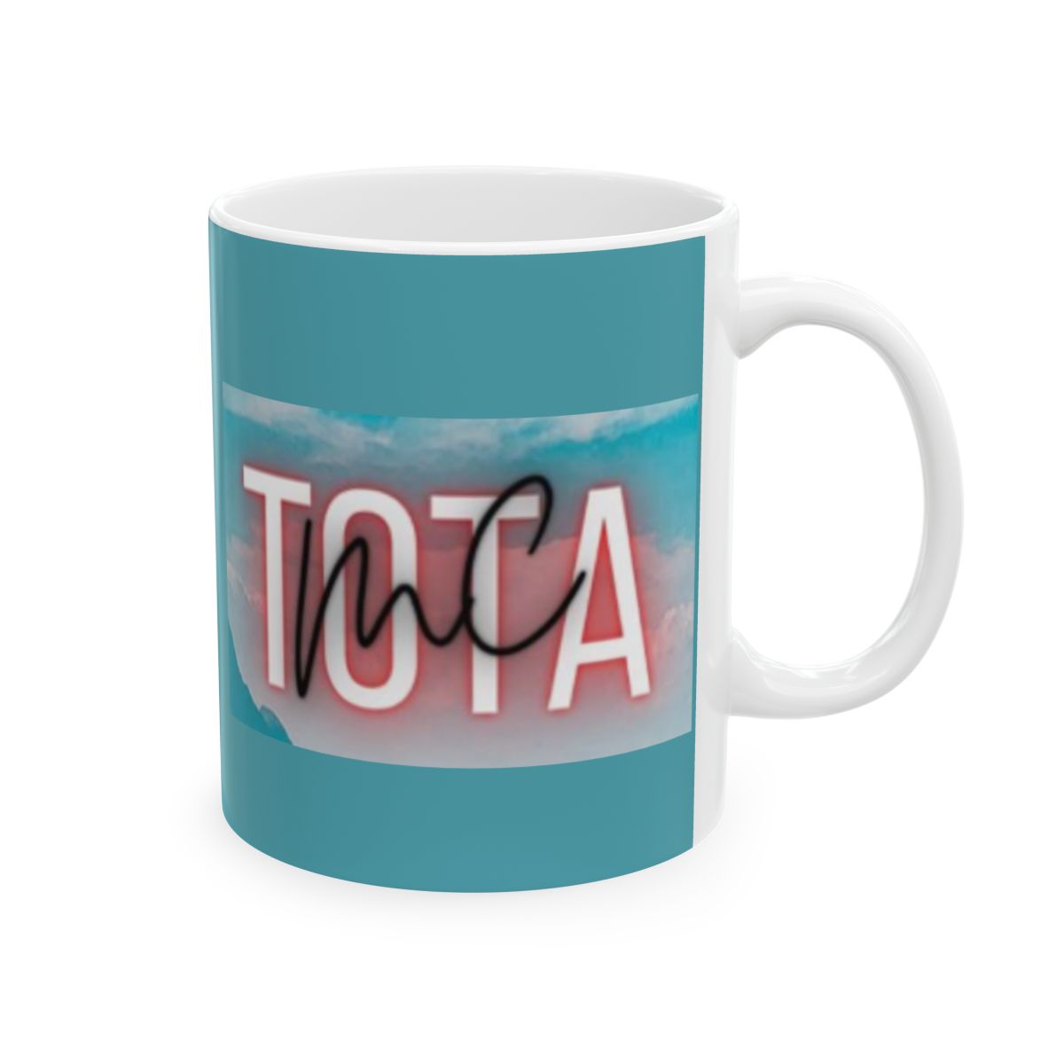 Tropic Wave Text Mug | Ceramic Coffee Cup | Tota Mc