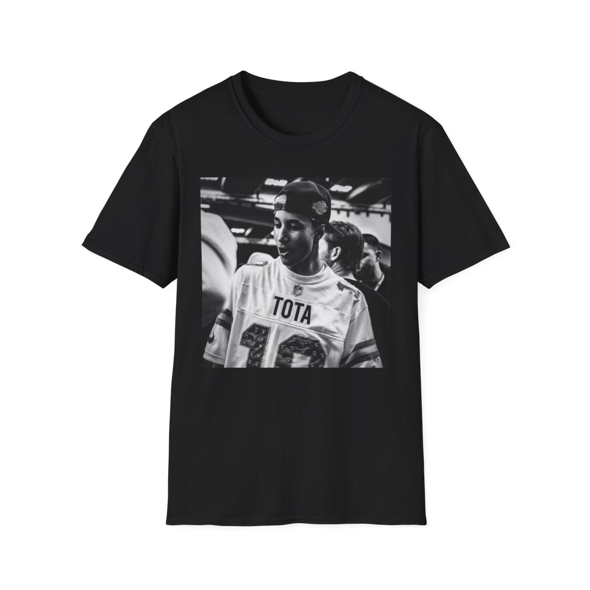 Black and White Skate Portrait T-Shirt | Vintage Skateboard Photo | Tota Mc - Official T-Shirts merchandise